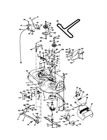 Mower Deck parts for Craftsman Front-Engine Lawn Tractor 917271064 from AppliancePartsPros.com