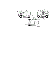 Decals parts for Craftsman Front-Engine Lawn Tractor 917271065 from AppliancePartsPros.com