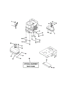 Engine parts for Craftsman Front-Engine Lawn Tractor 917271070 from AppliancePartsPros.com