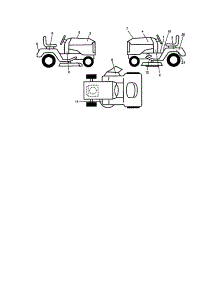 Decals parts for Craftsman Front-Engine Lawn Tractor 917271070 from AppliancePartsPros.com