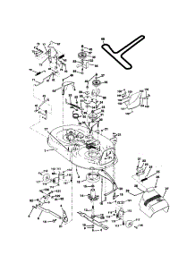 Mower Deck parts for Craftsman Front-Engine Lawn Tractor 917271070 from AppliancePartsPros.com