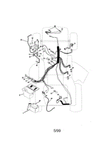 Electrical parts for Craftsman Front-Engine Lawn Tractor 917271071 from AppliancePartsPros.com