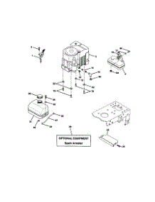 Engine parts for Craftsman Front-Engine Lawn Tractor 917271071 from AppliancePartsPros.com