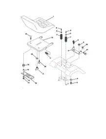 Seat Assembly parts for Craftsman Front-Engine Lawn Tractor 917271071 from AppliancePartsPros.com