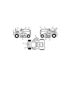 Decals parts for Craftsman Front-Engine Lawn Tractor 917271071 from AppliancePartsPros.com