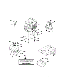 Engine parts for Craftsman Front-Engine Lawn Tractor 917271072 from AppliancePartsPros.com