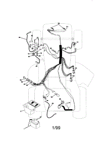 Electrical parts for Craftsman Front-Engine Lawn Tractor 917271080 from AppliancePartsPros.com