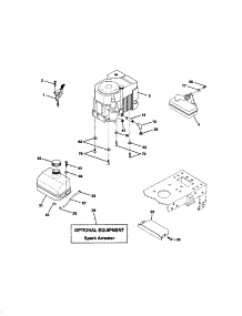 Engine parts for Craftsman Front-Engine Lawn Tractor 917271080 from AppliancePartsPros.com