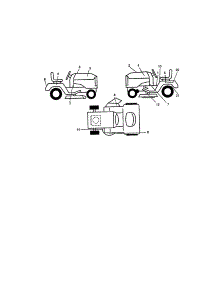 Decals parts for Craftsman Front-Engine Lawn Tractor 917271090 from AppliancePartsPros.com