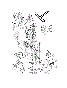 Mower Deck parts for Craftsman Front-Engine Lawn Tractor 917271090 from AppliancePartsPros.com