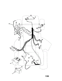 Electrical parts for Craftsman Front-Engine Lawn Tractor 917271100 from AppliancePartsPros.com