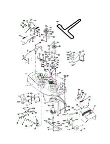Mower Deck parts for Craftsman Front-Engine Lawn Tractor 917271100 from AppliancePartsPros.com