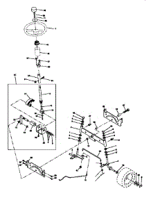 Steering Assembly parts for Craftsman Front-Engine Lawn Tractor 917271110 from AppliancePartsPros.com