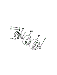Wheels And Tires parts for Craftsman Front-Engine Lawn Tractor 917271110 from AppliancePartsPros.com