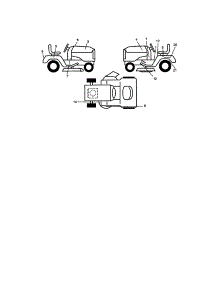 Decals parts for Craftsman Front-Engine Lawn Tractor 917271111 from AppliancePartsPros.com