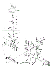 Steering Assembly parts for Craftsman Front-Engine Lawn Tractor 917271120 from AppliancePartsPros.com
