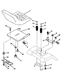 Seat Assembly parts for Craftsman Front-Engine Lawn Tractor 917271120 from AppliancePartsPros.com