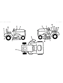 Decals parts for Craftsman Front-Engine Lawn Tractor 917271120 from AppliancePartsPros.com