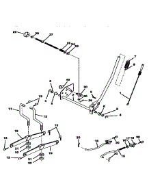 Mower Lift parts for Craftsman Front-Engine Lawn Tractor 917271120 from AppliancePartsPros.com