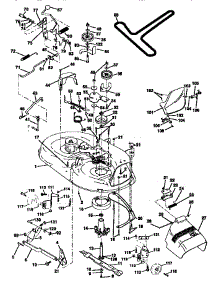 Mower Deck parts for Craftsman Front-Engine Lawn Tractor 917271120 from AppliancePartsPros.com