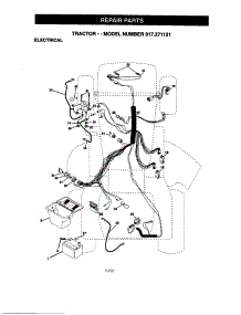 Electrical parts for Craftsman Front-Engine Lawn Tractor 917271121 from AppliancePartsPros.com