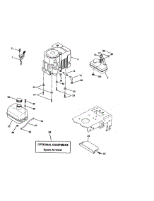 Engine parts for Craftsman Front-Engine Lawn Tractor 917271121 from AppliancePartsPros.com