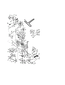 Mower Deck parts for Craftsman Front-Engine Lawn Tractor 917271121 from AppliancePartsPros.com