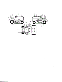 Decals parts for Craftsman Front-Engine Lawn Tractor 917271130 from AppliancePartsPros.com