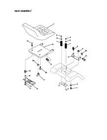 Seat Assembly parts for Craftsman Front-Engine Lawn Tractor 917271132 from AppliancePartsPros.com
