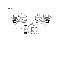 Decals parts for Craftsman Front-Engine Lawn Tractor 917271132 from AppliancePartsPros.com