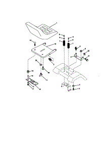 Seat Assembly parts for Craftsman Front-Engine Lawn Tractor 917271133 from AppliancePartsPros.com