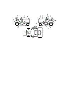 Decals parts for Craftsman Front-Engine Lawn Tractor 917271133 from AppliancePartsPros.com
