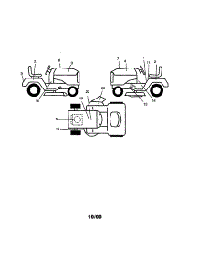 Decals parts for Craftsman Front-Engine Lawn Tractor 917271140 from AppliancePartsPros.com