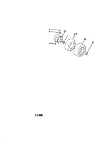 Wheels parts for Craftsman Front-Engine Lawn Tractor 917271140 from AppliancePartsPros.com