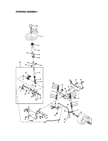 Steering Assembly parts for Craftsman Front-Engine Lawn Tractor 917271142 from AppliancePartsPros.com