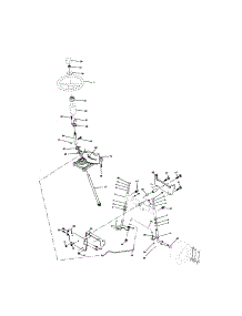 Steering parts for Craftsman Front-Engine Lawn Tractor 917271150 from AppliancePartsPros.com