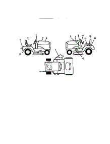 Decals parts for Craftsman Front-Engine Lawn Tractor 917271380 from AppliancePartsPros.com