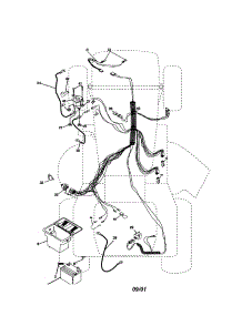 Electrical parts for Craftsman Front-Engine Lawn Tractor 917271470 from AppliancePartsPros.com