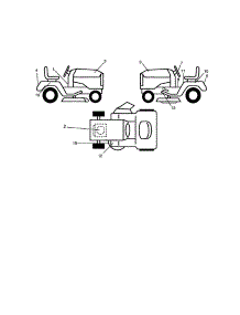 Decals parts for Craftsman Front-Engine Lawn Tractor 917271470 from AppliancePartsPros.com