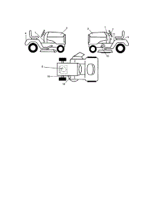 Decals parts for Craftsman Front-Engine Lawn Tractor 917271490 from AppliancePartsPros.com