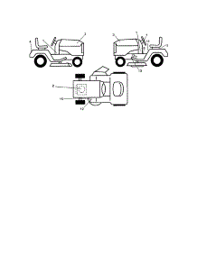 Decals parts for Craftsman Front-Engine Lawn Tractor 917271491 from AppliancePartsPros.com