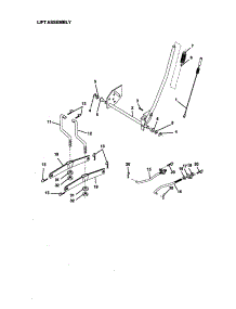Lift Assembly parts for Craftsman Front-Engine Lawn Tractor 917271530 from AppliancePartsPros.com
