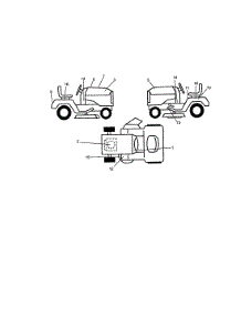 Decals parts for Craftsman Front-Engine Lawn Tractor 917271530 from AppliancePartsPros.com