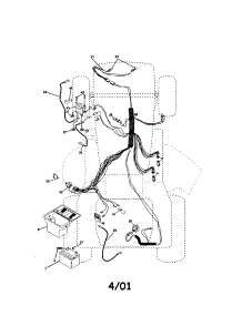 Electrical parts for Craftsman Front-Engine Lawn Tractor 917271531 from AppliancePartsPros.com