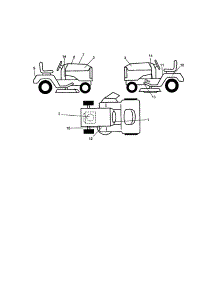 Decals parts for Craftsman Front-Engine Lawn Tractor 917271531 from AppliancePartsPros.com