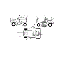 Decals parts for Craftsman Front-Engine Lawn Tractor 917271532 from AppliancePartsPros.com