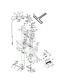 Mower Deck parts for Craftsman Front-Engine Lawn Tractor 917271550 from AppliancePartsPros.com