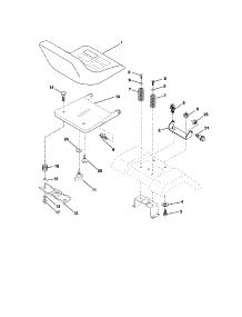Seat Assembly parts for Craftsman Front-Engine Lawn Tractor 917271552 from AppliancePartsPros.com
