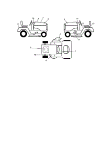 Decals parts for Craftsman Front-Engine Lawn Tractor 917271552 from AppliancePartsPros.com