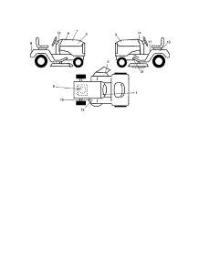 Decals parts for Craftsman Front-Engine Lawn Tractor 917271553 from AppliancePartsPros.com